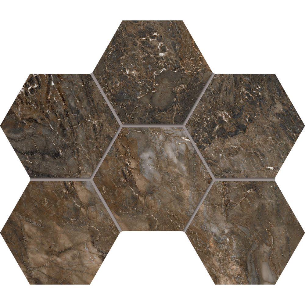 Мозаика BR04 Hexagon 25x28,5 непол. - TheHome